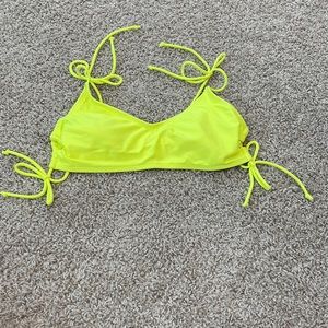 Neon Yellow Bikini Top